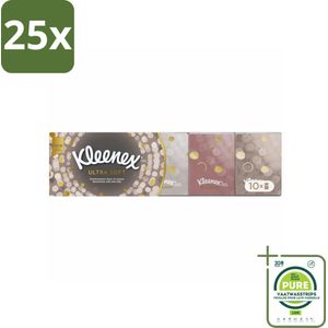 25 x Kleenex – Ultra Soft Mini – Papieren Zakdoekjes – 70 stuks per verpakking - Grootverpakking - Papieren Zakdoekjes - Wasmachinebestendige Zakdoekjes - Ultra Sterk Papier - Hygiëne Zakdoekjes - Zakdoekjes Voor De Neus