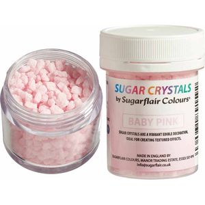 Sugarflair Suikerkristallen - Baby Pink - 40g - Eetbare Taartdecoratie