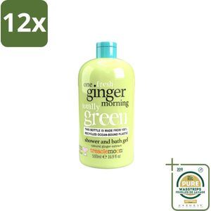 Treaclemoon – Douchegel – One Ginger Morning – 500 ml - Voordeelverpakking - 12 stuks - Verfrissende douchegel - Zachte douchegel