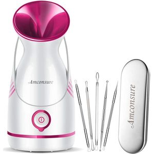 Gezichtsstomer met warme mist en nano-ionen - Hydraterende stomer voor thuisgebruik