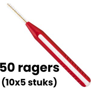 Lactona Easygrip Ragers Recht-X-Small - 3mm - Rood - 10 x 5 stuks - Voordeelverpakking