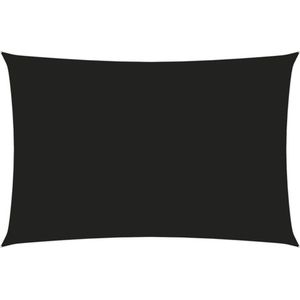 vidaXL - Zonnescherm - rechthoekig - 4x6 - m - oxford - stof - zwart