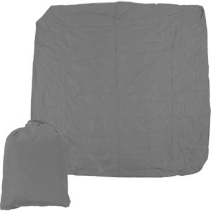Waterdichte SPA-afdekking voor buiten - vierkant, 190 zilver gecoat polyester, weerbestendig, 207 x 207 x 30 cm, grijs
