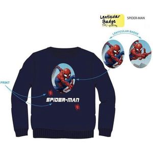 Marvel Spiderman sweater donkerblauw maat 92/98