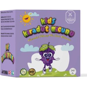 Phytopharma Kids Moerbeimelasse Kruidenpasta - 240GR | Vitamines en Mineralen Kruidenpasta voor Kids! Helpt bij groeispurt van Kinderen | Karadut Pekmezi | Bijenmelk | Vitamine D | Ginkgo | Vitamin B12 | Ijzers | Zinc | Vitamine E | Vitamine K