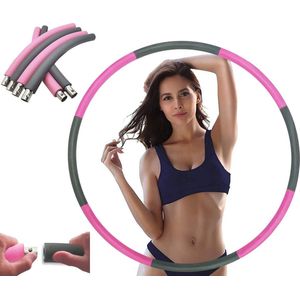 Fitness Hoela Hoop | Sport Hoepel - Hula Hoop - Yoga ring| Perfect om af te vallen, je heupen shapen en Anti Cellulite! | Aanpasbaar gewicht | 8 delen click-design | Voor volwassenen en kinderen|