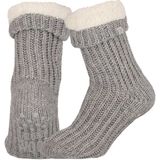 Wollen Huissokken - Grijs Melange - Unisex - Antislip