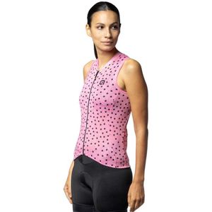 Ale Pragma Pois Mouwloos Fietstrui Roze M Vrouw