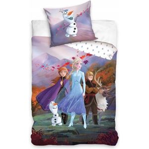 Frozen - Dekbedovertrekset - 160x200 cm - 2 Stuks - Katoen