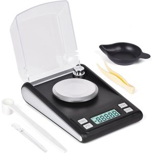 Digitale Milligramweegschaal 50g - Nauwkeurige Elektronische Sieradenweegschaal met LCD-display en Calibratiegewichten