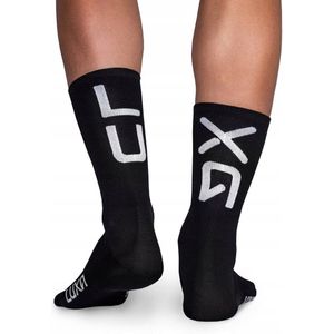 LUXA Fietssokken Zwart Logo - Maat S