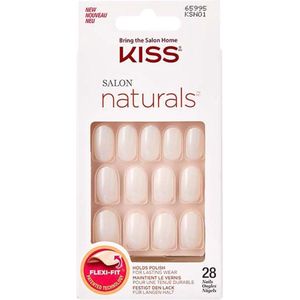 KISS - Salon Natural Break Even - Kunstnagels - 28 Stuk - Inclusief Nagellijm