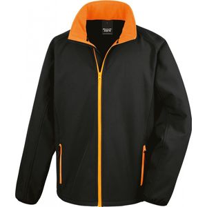 Result Printable Soft Shell Jacket RT231 - Black/Orange - M