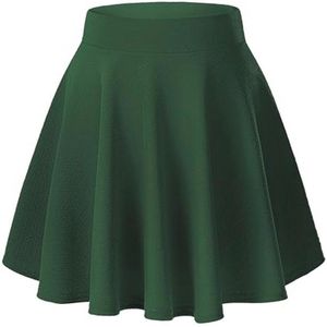 Dames Casual Elastische Taille Flared Mini Rok - Elegant A-Lijn Skater Rok