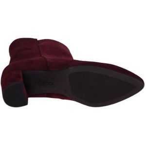 Gabor - Kuitlaarzen - Bessenrood - Blokhak - Ritssluiting - 6 cm Hakhoogte