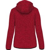 PROACT® Heather damesvest met capuchon PA366 - Red Melange - XL