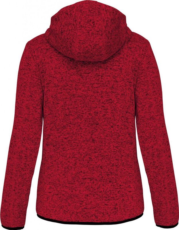 PROACT® Heather damesvest met capuchon PA366 - Red Melange - XL