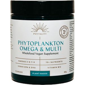 Phytoplankton - Plantaardig Poeder - 100% Veganistisch - Omega 3 Bron