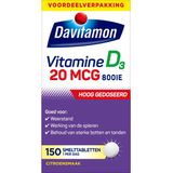 Davitamon - Vitamine D3 - Smelttabletten - 20 mcg - 150 stuks