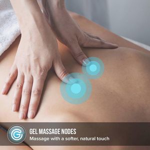Diep Effectief Gel Massagekussen met Warmtefunctie - Oplaadbare Shiatsu Massage voor Ontspanning