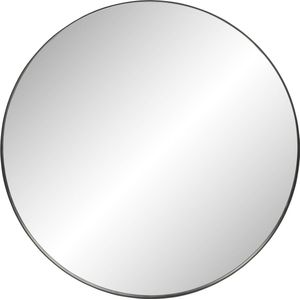 Ben Mimas Ronde Spiegel - Ø 60 cm - Voorgemonteerd - Mat Zwart - Badkamerspiegel - Wandspiegel