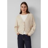 s.Oliver RED LABEL - Oversized - Gebreid Jack - Mêlee - Katoenmix