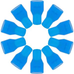 Allecto Plus - 10 stuks Blauwe siliconen mondstuk vervanging en bijtklep accessoire voor hydratatieblaas - drinkrugzak onderdelen.