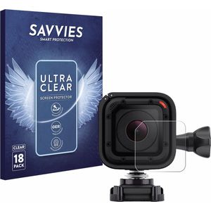 Savvies - Screenprotector voor GoPro Hero 4 Session Lens (Behuizing) - Folie Beschermfolie transparant (18 Stuks)