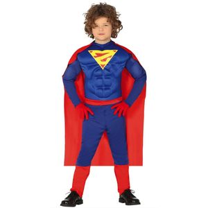 Fiestas Guirca - Kinderkostuum Gespierde Superman - 10-12 jaar