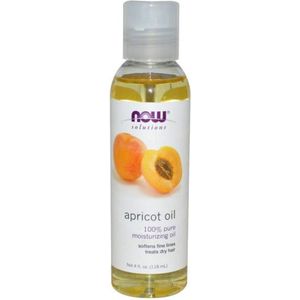 NOW Foods - Abrikozenpitolie - 473 ml - 100% Pure Koudgeperste Olie - Voor Huid En Haar