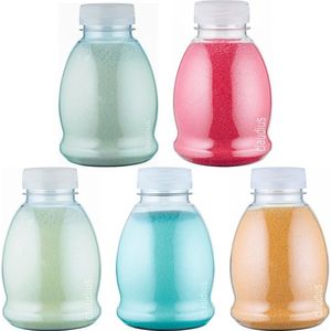 Scrubzout - 375 gram - set van 5 verschillende geuren - Transparante Dop - Zen Moment, Hamam, Appel-Kaneel, Eucalyptus en Fruity Melon - Hydraterende Lichaamsscrub - Cadeau