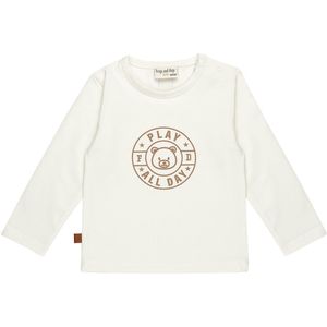 Frogs and Dogs - Play All Day Baby Shirt Emblem | White Alyssum - Katoen - Maat 86