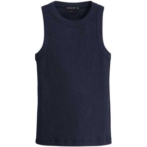 Dockers - Rib Knit - Mouwloos T-shirt - Zwart - 97% Katoen, 3% Elastaan