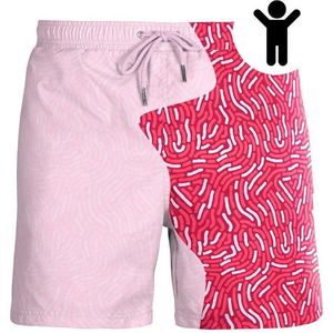 SEA'SONS - Zwembroek Jongens - Kleurveranderend - Sneldrogend - Rood - Maat 92/98 (SEASONS - Kleur veranderend)