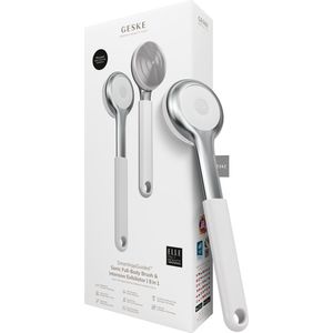GESKE Sonic Full-Body Brush & Intensive Exfoliator | 8 in 1 | Reinigingsborstel | Met SmartSonic-pulsaties | Diepe reiniging, peeling, massage | Uitschuifbare handgreep | Ruwe huidverwijderaar