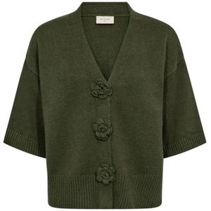 Freequent Vest Fqalpi Cardigan 207058 Kombu Green Dames Maat - S