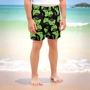 Jongens zwembroek game controller zwart groen 104-110 4-5 jaar