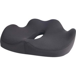 Ergonomisch traagschuim zitkussen voor bureaustoel - orthopedisch stuitbeenkussen - auto en rolstoel - comfortabel zitten