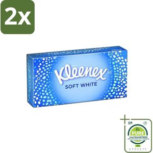 Kleenex - Tissues - Soft White - 70 Tissues - Voordeelverpakking - 2 stuks - Tissue - Tissues
