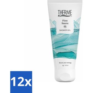 Therme - Finn Sauna Fresh - Douchegel - Verfrissend - Verzorgend - 200ml - Voordeelverpakking - 12 stuks