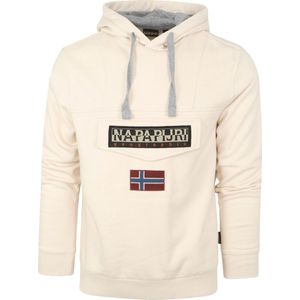 Napapijri - Burgee Sweater Offwhite - Heren - Maat S - Modern-fit