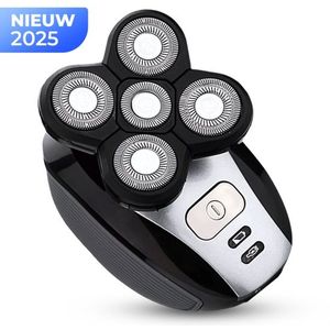 5-in-1 Elektrisch Scheerapparaat voor Mannen – Draadloos & Waterdicht – Hoofdscheerapparaat, Baardtrimmer, Precisietrimmer & Neustrimmer – Voor Nat & Droog Gebruik