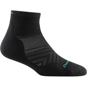 Run 1/4 Ultra-Lightweight with Cushion - Black- Hardloopsokken van merinowol