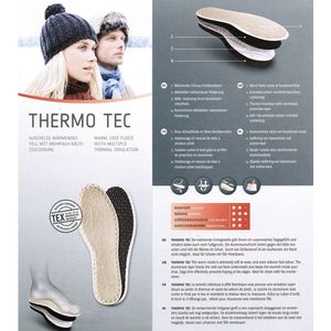 3 paar Bergal Thermo Tec binnenzool met meervoudige koude-isolatie voor volwassenenmaat. 36-46 Warme winter met actieve kool