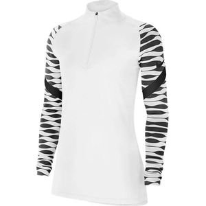 Nike Dri-Fit Strike Sporttrui - Maat M  - Vrouwen - wit/zwart