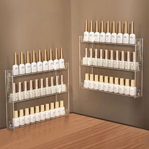 Ibenzoa® Transparant 3-Lagen Acryl Wandplank voor Cosmetica en Accessoires - Eenvoudige Montage, Set van 2