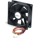 StarTech.com 80x25mm Stille Ventilator voor Computerbehuizing met Kogellagers en TX3 Connector