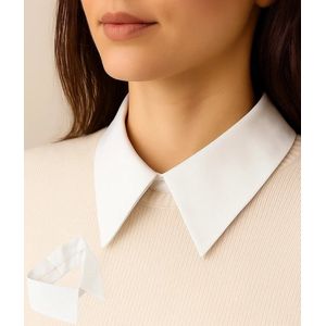 Losse Kraag I Met Punt Kraagje I Puntkraag I Blouse Kraagje I Nep Los Kraagje I Dames I Wit