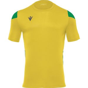 Macron - Polis Shirt - Korte Mouw - Geel / Groen