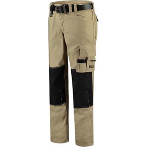 Tricorp  Werkbroek Canvas Cordura 502009 Khaki / Zwart - Maat 54